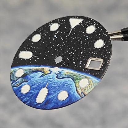 28.5mm Watch Dial Starry Sky and Earth Luminous Surface for NH35/NH36/4R/7S