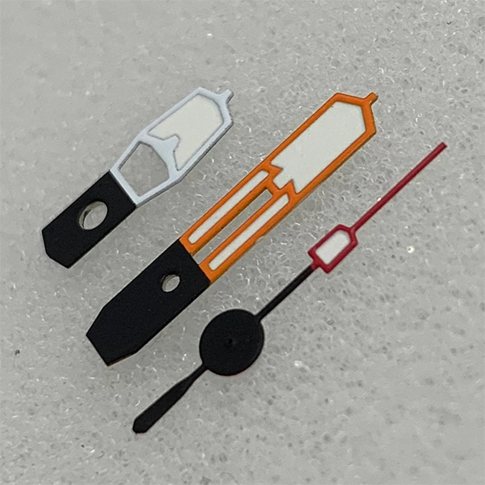 Green Luminous Watch Hands Pointers for NH35 NH36 4R 7S Orange Red White Hand