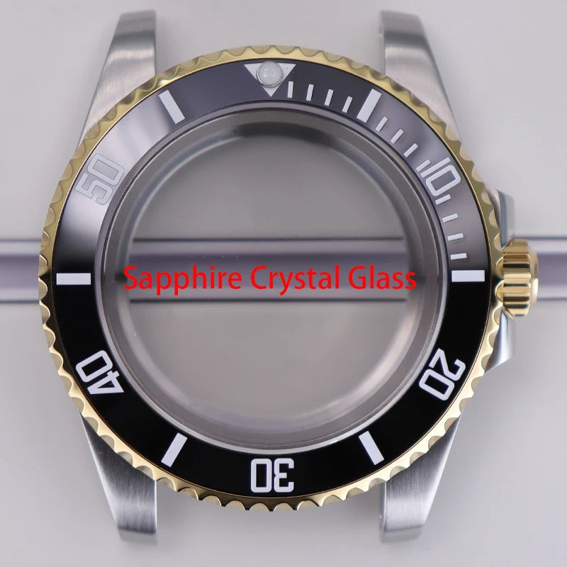 40mm Watch Case Sapphire For NH35 NH36 Eta2824 8215 Case 28.5mm Dial Submariner