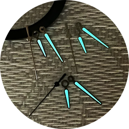 BGW9 Blue Luminous Edge Second Hands Watch Hands NH35/NH36/4R35/4R36 Movement