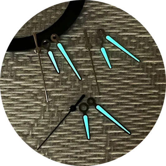 BGW9 Blue Luminous Edge Second Hands Watch Hands NH35/NH36/4R35/4R36 Movement