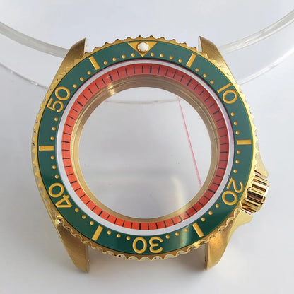 Plane Sapphire Glass Ceramic Bezel Stainless Steel Watch Case Fit NH 35 NH36 Movement High End Waterproof Watch Case