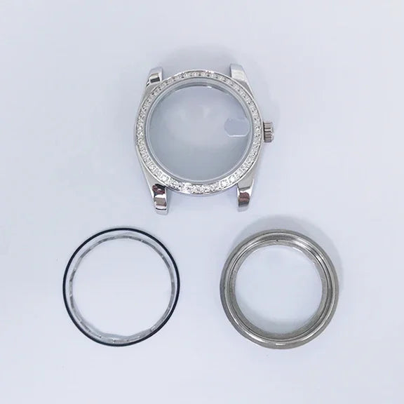 36/39mm Watch Case Transparent Caseback Sapphire Crystal for NH35/NH36/4R/7S