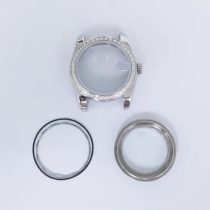 36/39mm Watch Case Transparent Caseback Sapphire Crystal for NH35/NH36/4R/7S