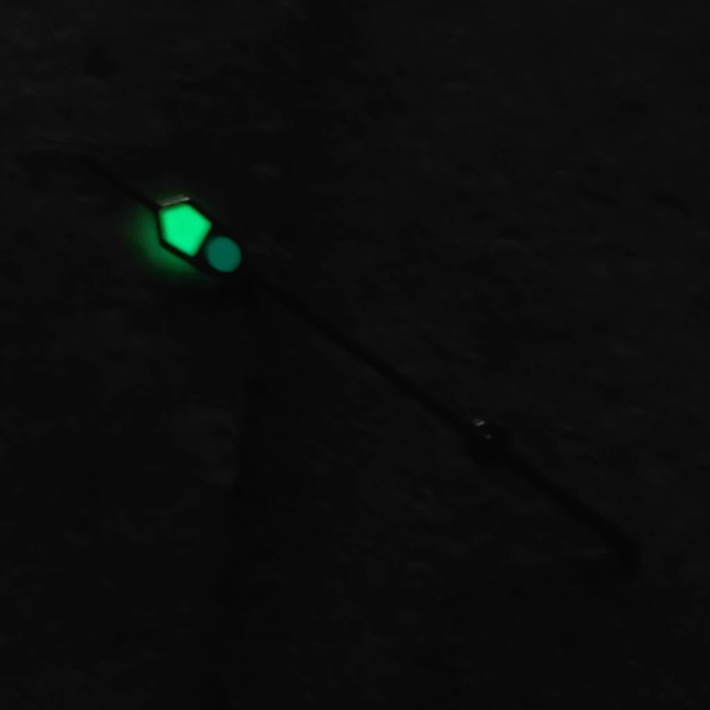 13mm Silver Black For NH35 NH36 7S26 7S36 4R35 4R36 Watches  C3 Green Luminous