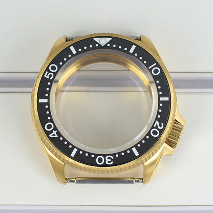 38mm Steel Watch Case Sapphire For Nh35 Nh36 Nh70 4R36 Multicolor Ceramic Bezel
