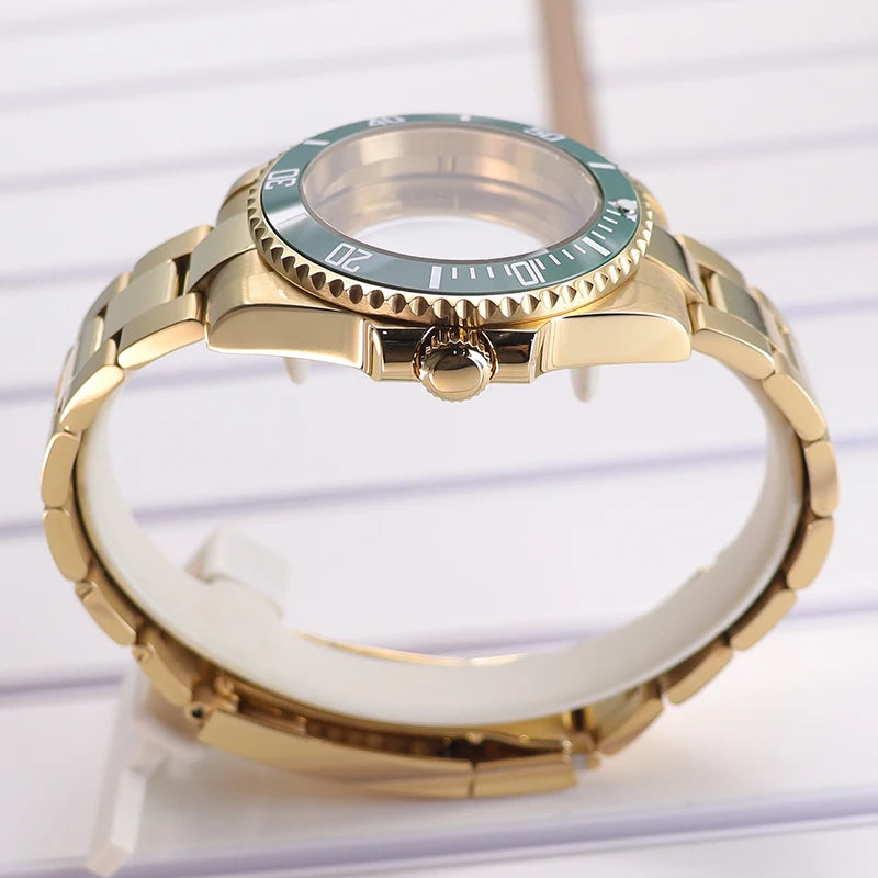 40mm Diving Watch Case Set Sapphire For NH35 NH36 NH34/38 SUB Miyota8215 Eta2824