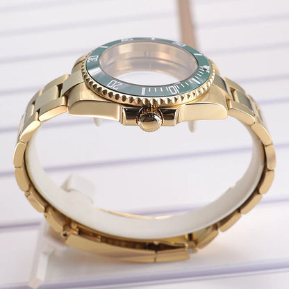40mm Diving Watch Case Set Sapphire For NH35 NH36 NH34/38 SUB Miyota8215 Eta2824