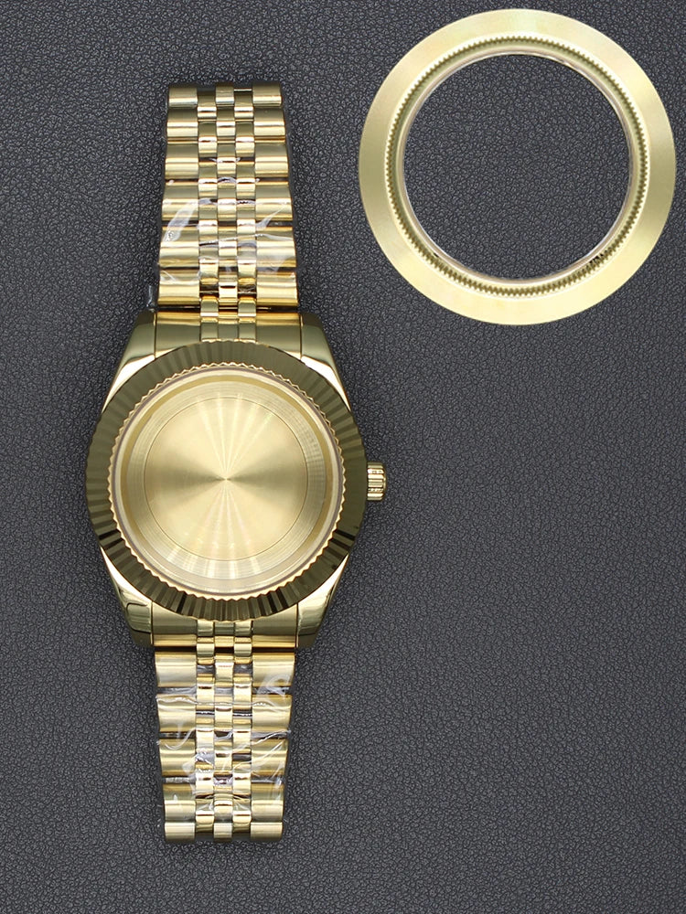 36/40mm Watch Case Sapphire Glass For nh35 nh36 Miyota 8215 28.5mm Dial Datejust