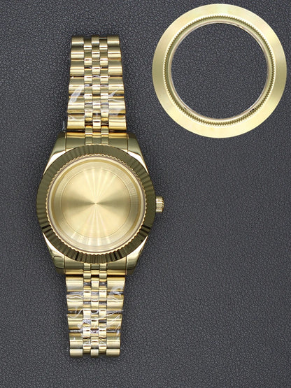 36/40mm Watch Case Sapphire Glass For nh35 nh36 Miyota 8215 28.5mm Dial Datejust