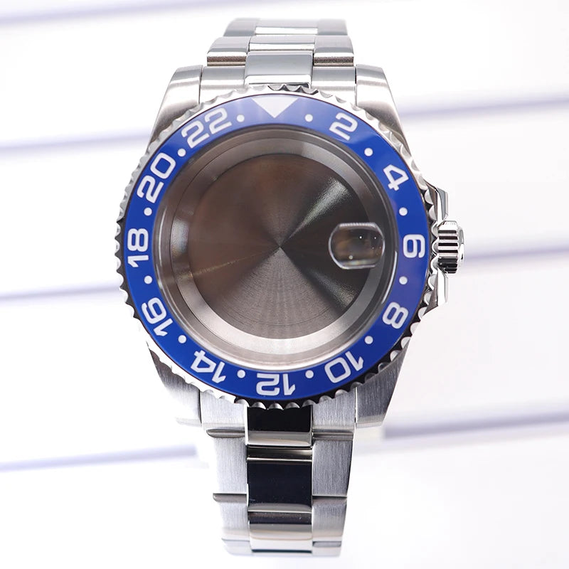 40mm Watch Cases Sapphire For Nh35 Nh36 Nh34/38 Nh70 Miyota 8215 Eta 2824 PT5000