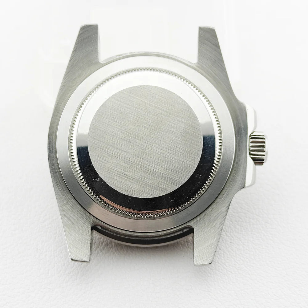 40.5MM Watch Case Single Day Calendar Window BGW9 Blue Luminous Bezel For NH35