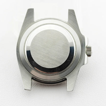 40.5MM Watch Case Single Day Calendar Window BGW9 Blue Luminous Bezel For NH35