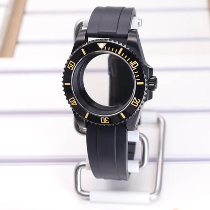 40mm SUB Diving Watch Case Strap For NH35 NH36 NH34 8215 Eta 2824 28.5mm Dial