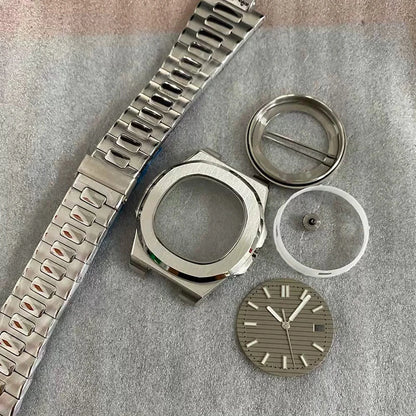 41mm Watch Case+Strap+Dial Metal lining Material Waterproof Fit NH35/NH36