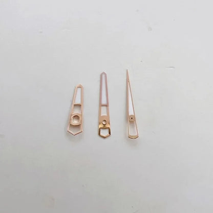 Modified Silver/Gold/Rose Gold Green Luminous Watch Hands for NH35A/NH36/4R/7S