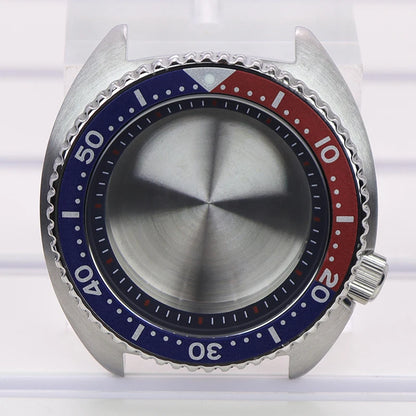 45mm Men's Watch Case With Chapter Ring For Mod Abalone NH35 NH36 NH34/38 4R36