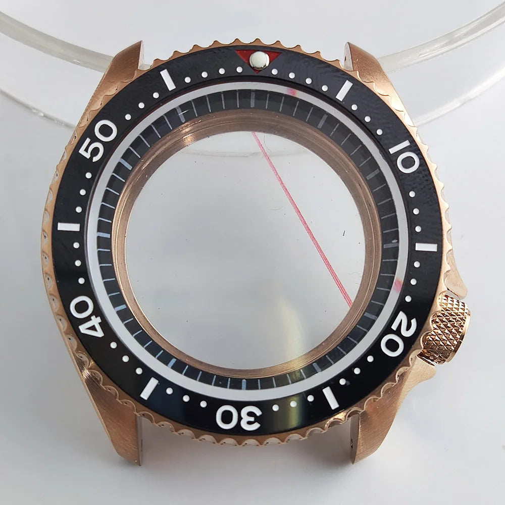 Plane Sapphire Glass Ceramic Bezel Stainless Steel Watch Case Fit NH 35 NH36 Movement High End Waterproof Watch Case