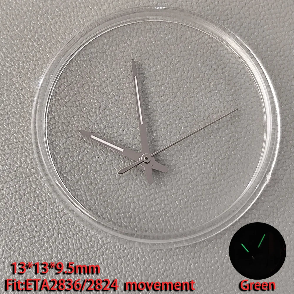 Watch Hands Pointer Luminous C3 Green Suitable for NH35/NH36 ETA 2836 2824