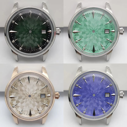 40mm Watch Case 35mm Dial Set Diamond Scale 20mm Strap Cocktail Watch for NH35