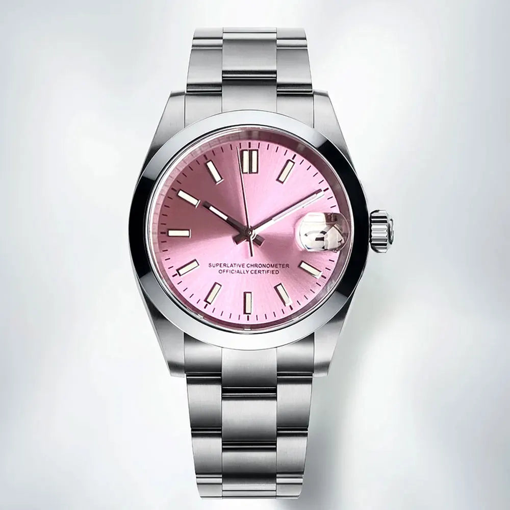 Watch Cases Set Classic Polished Bezel with Sapphire Glass For NH35 Movement