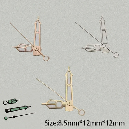 Modified Seiko Arrow Green Luminous Watch Hands for NH35/NH36/4R/7S Movement