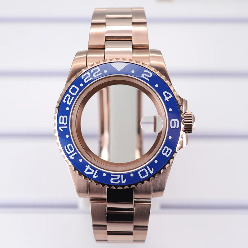 40mm Watch Case For NH35 NH36 NH70/8215/Eta2824 PT5000 NH34 Sapphire Glass