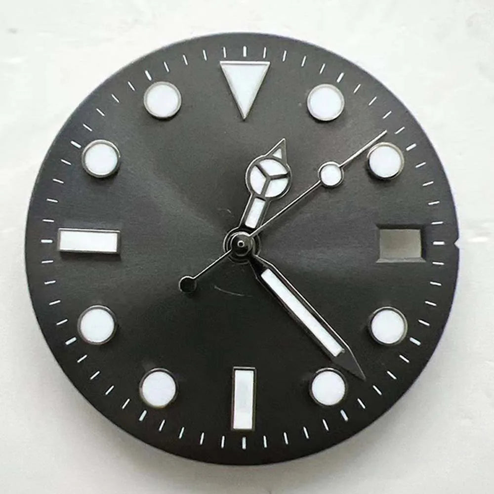 29mm Multicolor Watch Dial + Watch Hands for NH35 Movement Blue/Green Luminous