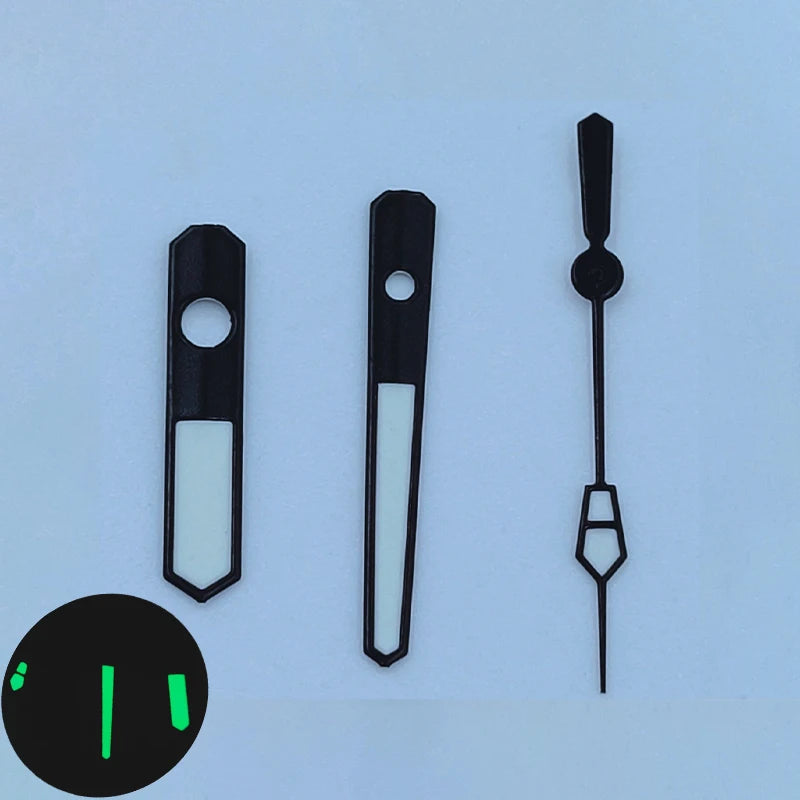 Watch Hands Green Luminous Fit for NH35 NH36 4R35 4R36 7S SKX007 SKX009 SRPD