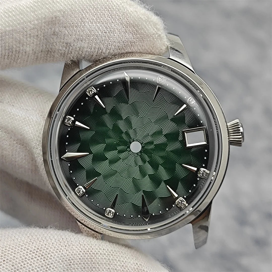 33mm Bubble Crystal Women's Cocktail Steel Watch Case for NH35/NH36/4R35A/4R36A