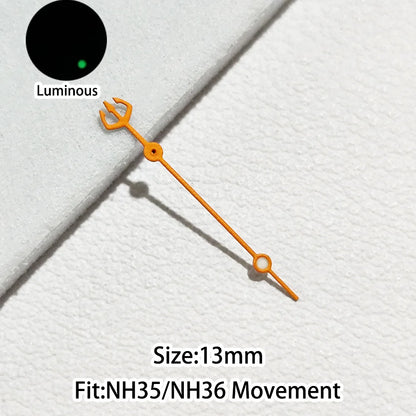 Green/Blue Green Luminous Watch Hands Fit NH35 NH36 Personalized Second Hand
