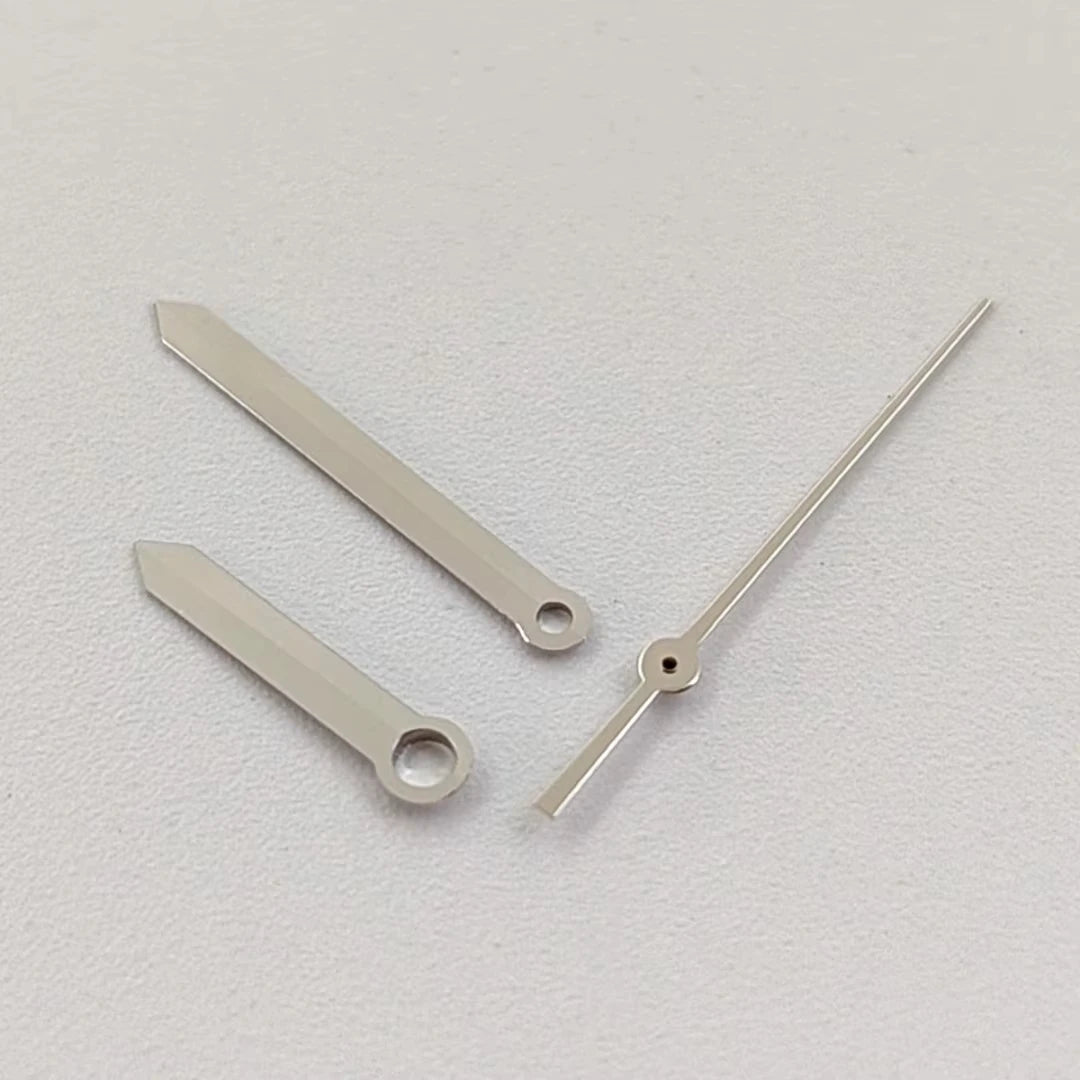 Silver Trim Polished Modified Watch Hands No Luminous for NH35 NH36 Movement