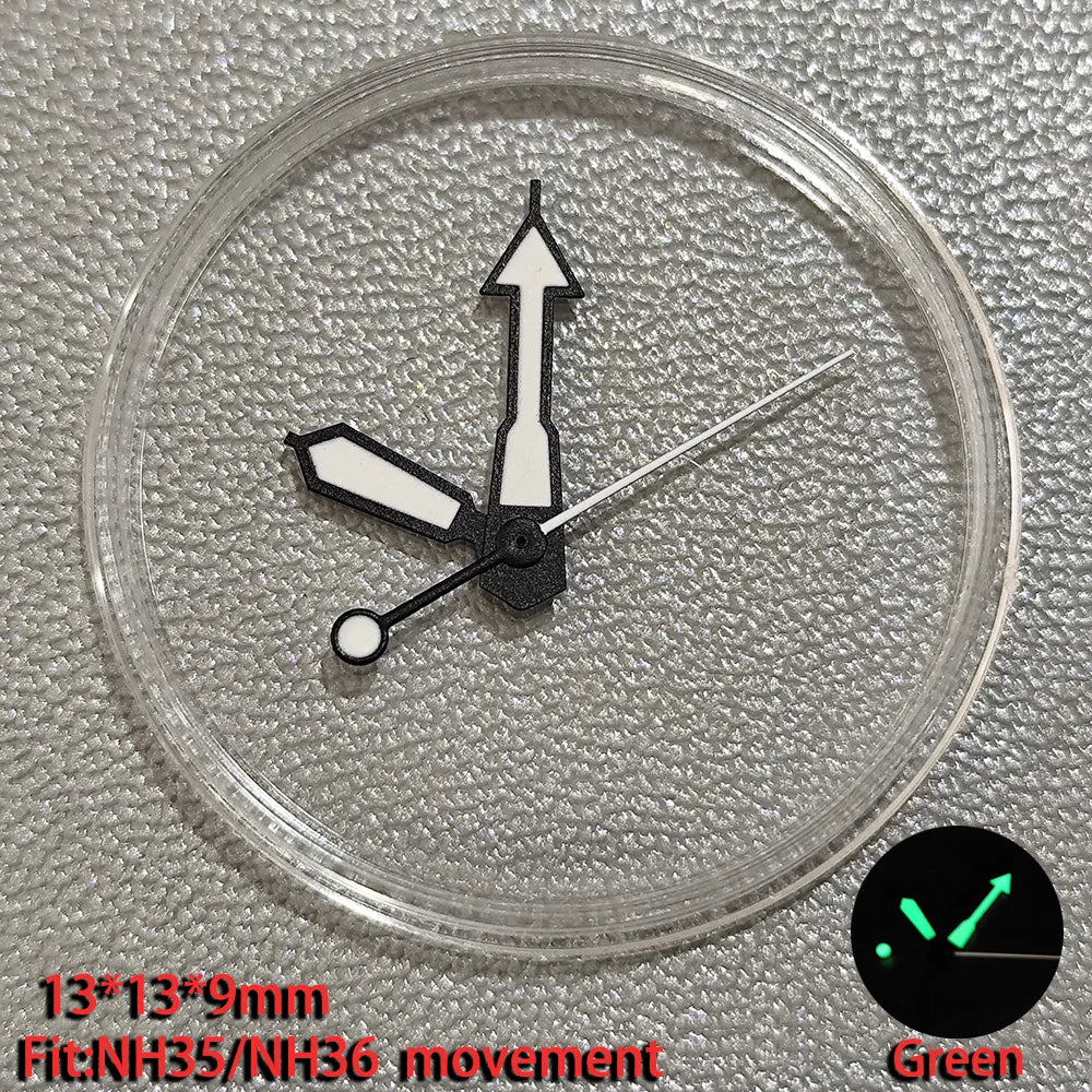 Watch Hands Pointer Luminous C3 Green Suitable for NH35/NH36 ETA 2836 2824