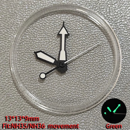 Watch Hands Pointer Luminous C3 Green Suitable for NH35/NH36 ETA 2836 2824