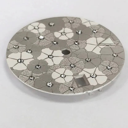 28.5mm No Logo Dial Filigree Border Dial Luminous Watch Dial for NH35/NH36/4R/7S