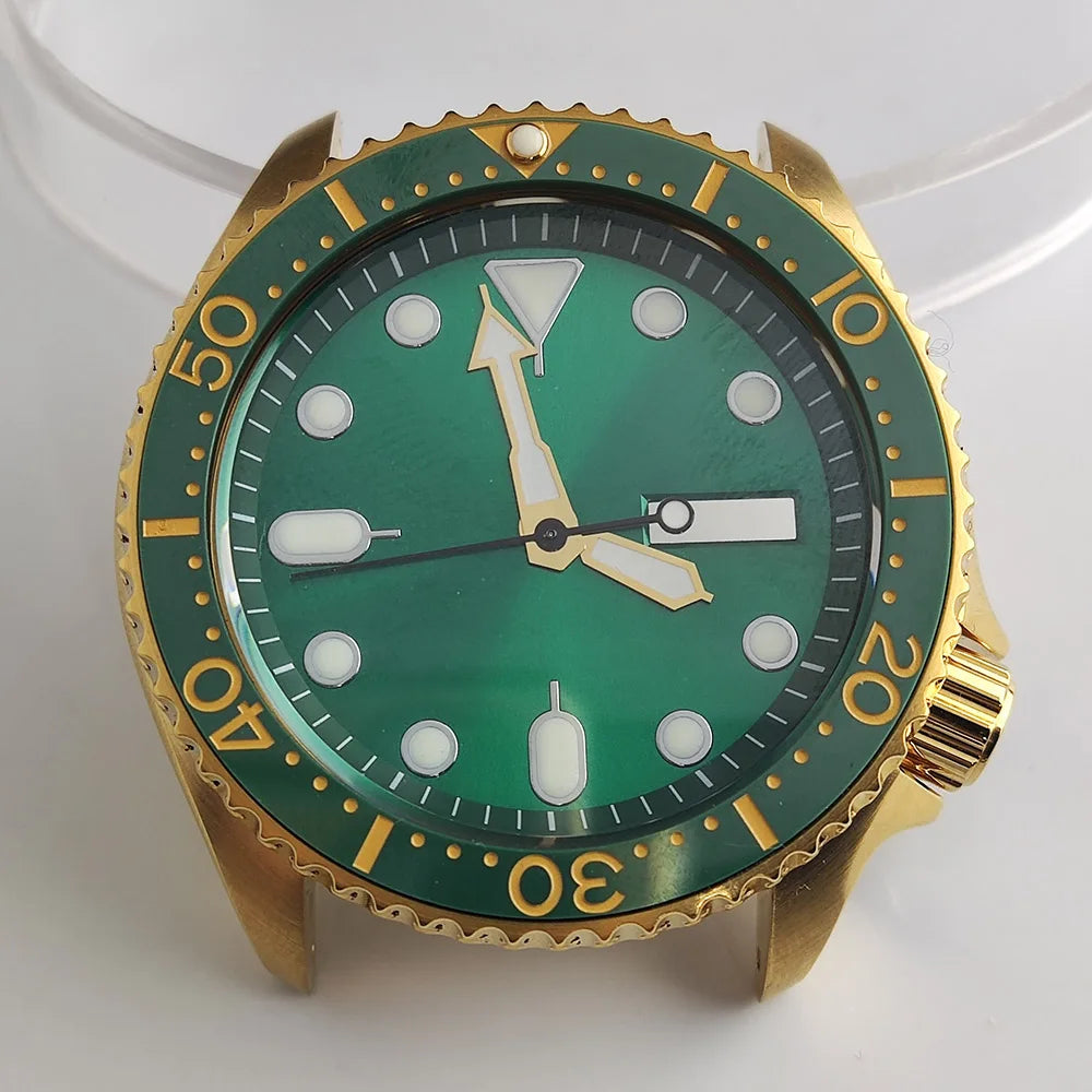Plane Sapphire Glass Ceramic Bezel Stainless Steel Watch Case Fit NH 35 NH36 Movement High End Waterproof Watch Case
