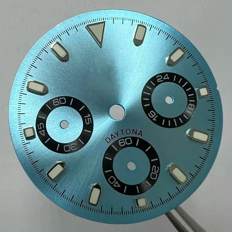 29.5mm VK63 Dial S Logo Dial Suitable For NH35/NH36 Movement Vertical Lines