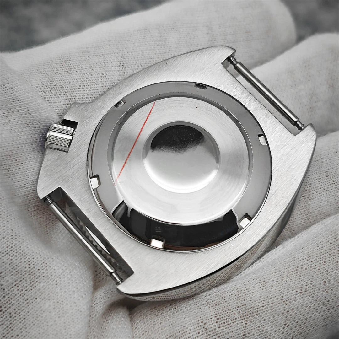 41mm Stainless Steel Watch Case Sapphire Glass Black Inner Shadow for NH35/ NH36
