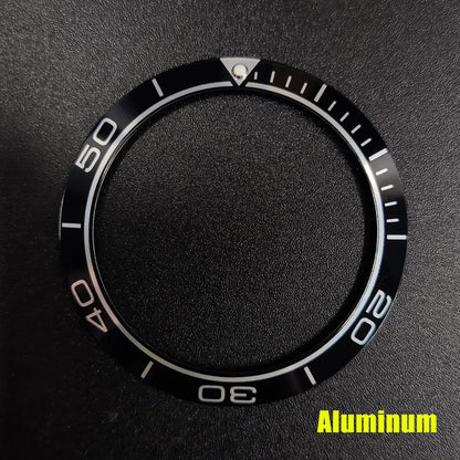 Sloping 41.5*32.8mm Ceramic Bezel GMT and Diving Watch Insert For Mens Watch Replace Watch Face Watch Bezel Inserts Accessories