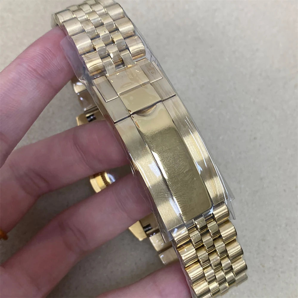36mm/39mm Watch Case Strap Sapphire Glass Transparent/Solid Bottom for NH35 NH36