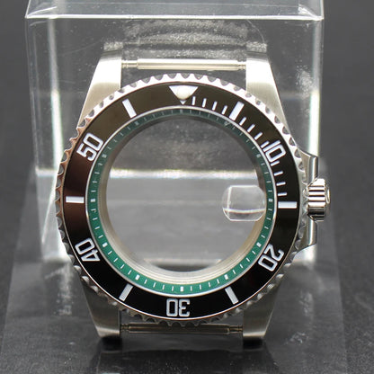 40mm Diver Watch Cases Ceramic Bezel Sapphire Glass For Sub NH35 NH36 NH34 NH38
