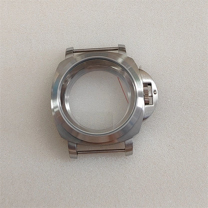 40MM Silver Stainless Steel with Handle Watch Case for NH35 NH36 4R36 7S26