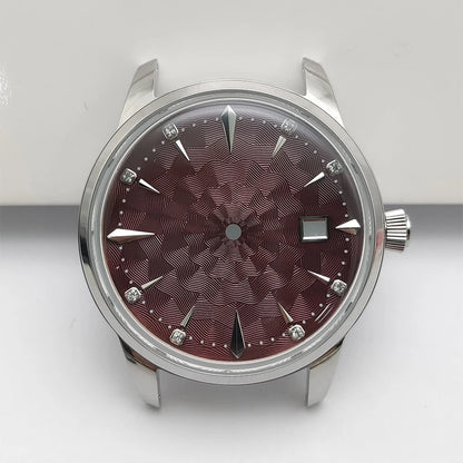 40mm Watch Case 35mm Dial Set Diamond Scale 20mm Strap Cocktail Watch for NH35