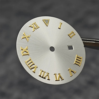 24.5MM Watch Dial Arabic Scale Surface BGW9 Luminous for NH05/NH06 for 31mm Case