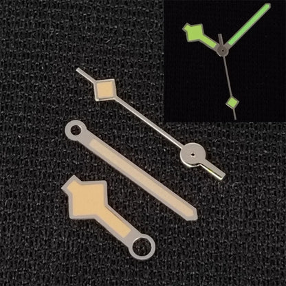 Modified Retro Hands with Green Luminous Watch Hands for NH35/NH36/4R36