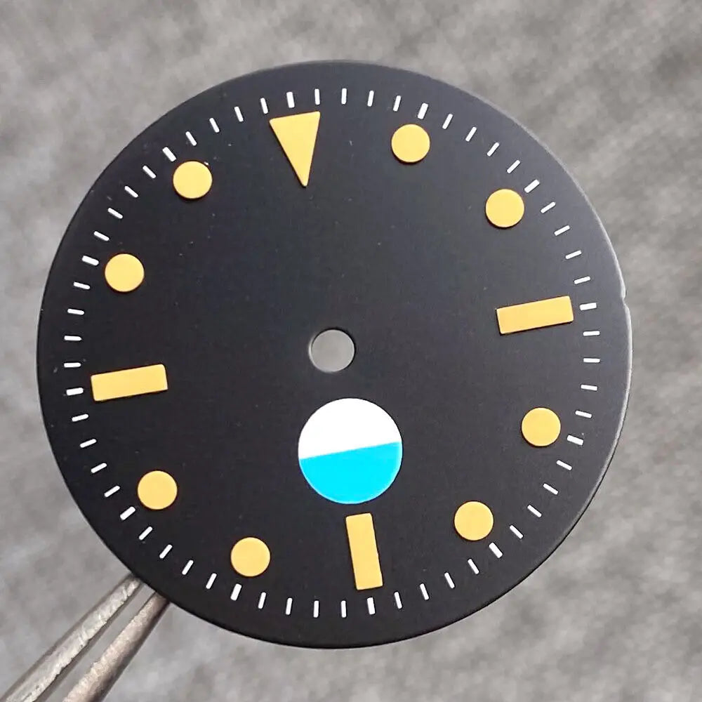 29mm Black Luminous Dial Fit 50-Fathoms Style NH35 NH36 2824  SKX007 movement