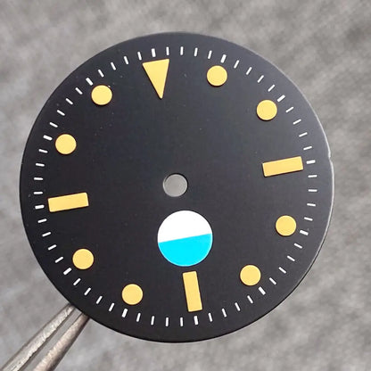 29mm Black Luminous Dial Fit 50-Fathoms Style NH35 NH36 2824  SKX007 movement