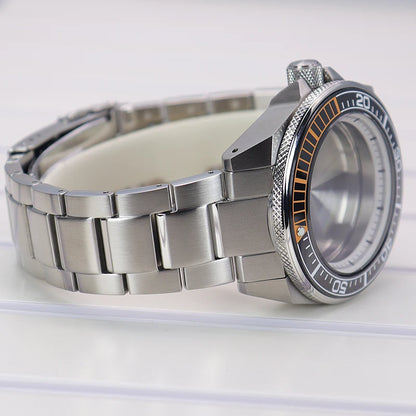 43.8mm Watch Case Sapphire Glass For NH35/36/38/34/70 Modified Samurai Diving