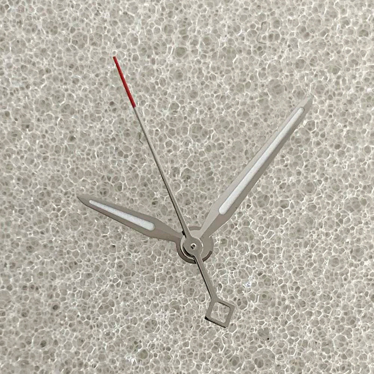 Green Luminous Watch Hands for NH35/NH36/4R/7S Silver Red Second Hand 3Pins