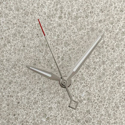 Green Luminous Watch Hands for NH35/NH36/4R/7S Silver Red Second Hand 3Pins